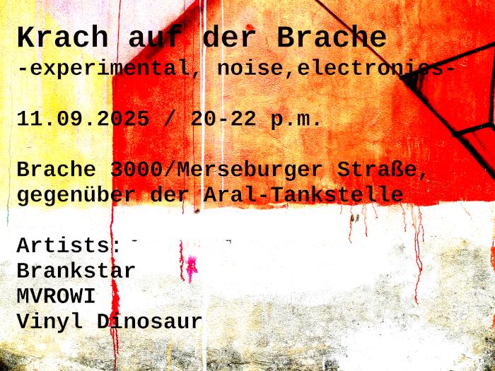 Krach auf der Brache – experimental noise music /MVROWI (Le) & Vinyl Dinosaur